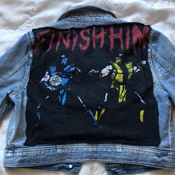 Jackets & Blazers - 100% Cotton Refurbished Jean Jacket Mortal Kombat!